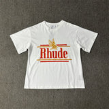 2024 Cotton Letter Printed Loose Couple T-Shirt