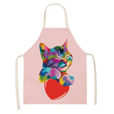 Explosive Animal Animation Multifunctional Kitchen Apron Cotton And Linen Apron
