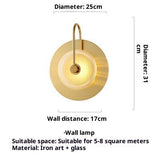Creative Restaurant Living Room Bedroom Background Wall Lamp