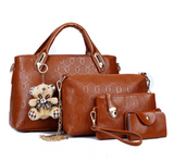 Bear Pendant Mother-Daughter Bag, Tote and Shoulder Bag