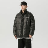 Plain letter down jacket