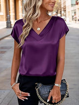 Women's Business V-Neck Casual Pullover Top