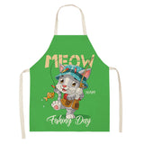 Explosive Animal Animation Multifunctional Kitchen Apron Cotton And Linen Apron