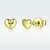 S925 Sterling Silver Heart Earrings