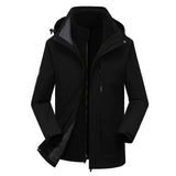 Two-piece Outdoor Mountaineering Clothing Plus Velvet Thickening