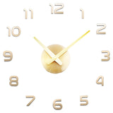 Living Room Acrylic Mirror Wall Clock Creative Simple Clock Diy Large Size Digital Wall Sticker Clock