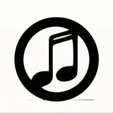 Black Music Notes Wooden Wall Home Decor