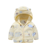 Children's Hooded Coral Fleece Padded Jacket
