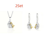 Fashion Little Girl And Dog Hug Necklace