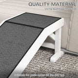 49 Pet Ramp For Dogs  Cats With Non-Slip Carpet, White