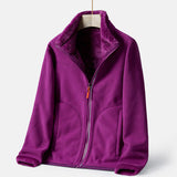 Double-sided Polar Fleece Outdoor Thick Warm Sweater Coat