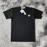Cotton Heart Embroidered T-Shirt for Couples (Women)