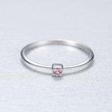 S925 sterling silver gemstone ring