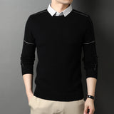 Autumn Two-Piece Business Casual T-Shirt Sweater