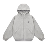 Heavyweight High-neck Air-layer Hooded Sweatshirt