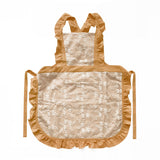 Kitchen Household Minimalist Cotton Linen Lace X Strap Apron