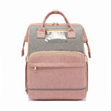 Large Capacity Mother and Baby Bag with Folding Crib