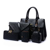 Diamond Pattern Five-Piece Mother and Child Bag Set