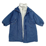 Girls Denim Trench Coat