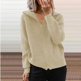 Women's Stripe Knitwear Coat - Europe America Casual Loose Fit Cardigan (S-XXXL)