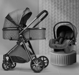 Stylish High View Stroller Lightweight Folding