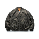 Men's Oversized Hip Hop Bomber Jacket for Spring/Fall