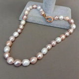 Natural Freshwater Thread Pearl Irregular Shaped Necklace