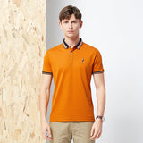 Rego Men's Business Polo Shirt - Summer Solid Color T-shirt
