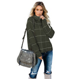 Plaid Street Knit Sweater