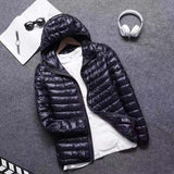 Men's Lightweight Cotton-Padded Jacket with Hood