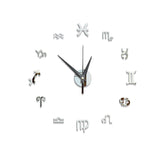 Creative Mirror Constellation Wall Clock Background Wall Decoration