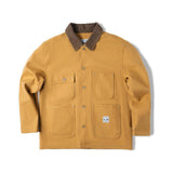 Retro Heavy Canvas Workwear Jacket Lapel Multi-pocket Jacket
