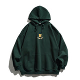 Simple Letter Embroidery Couple Hoodies Men And Women Casual Sweatshirt