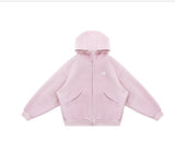 Heavyweight High-neck Air-layer Hooded Sweatshirt