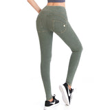 Denim Peach Hips Casual Sweatpants