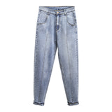 Plus Size Women's Loose Harem Denim Pants for Summer