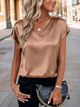 Women's Business V-Neck Casual Pullover Top