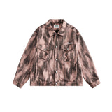 Back Graffiti Denim Jacket Retro Trendy Neutral Casual Jacket