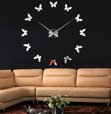 Creative living room DIY mirror wall clock wall stickers fashion personality special wall clock 3D wall stickers clock