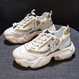 Women’s Sequin Chunky Sole Sneakers (Dad Shoes)