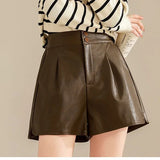 New Autumnwinter High-waiste Figure-flattering A-line Wide-leg Pants For Outerwear