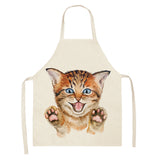 Explosive Animal Animation Multifunctional Kitchen Apron Cotton And Linen Apron