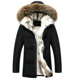 new down jacket men's long section Korean youth lovers men's winter large size coat thickening