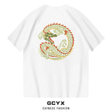 Men's Cotton Short-Sleeved Embroidered T-Shirt 2024