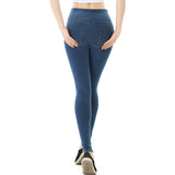 Denim Peach Hips Casual Sweatpants
