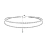 Fashion Trend Sparkling Foot Ornaments Double Layer
