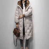 Winter Ladies Fashion White Duck Down Western Style