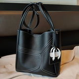 Underarm Bag Contrast Color Basket Handbag Shoulder Crossbody