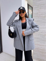 Solid Color Fashion Casual Small Suit Coat For Women