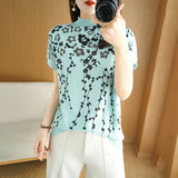 Women's 100% Cotton Floral Basic T-Shirt